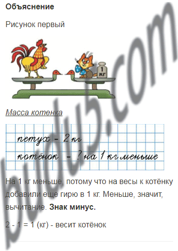 Стр. 54 - ГДЗ Математика 1 класс Учебник Моро Часть 2